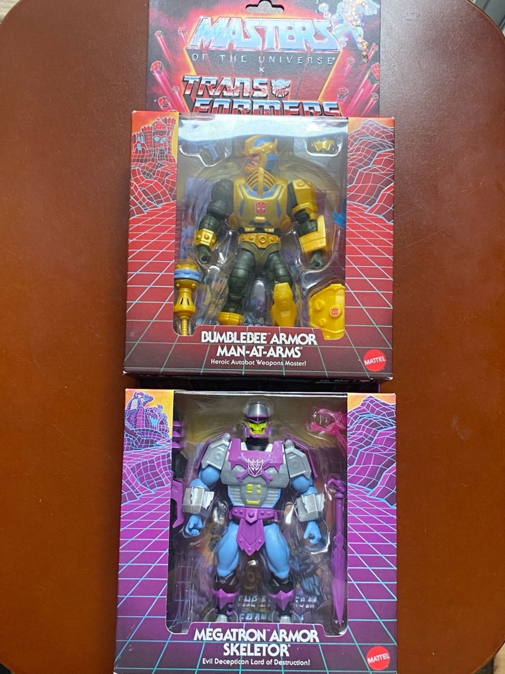 Masters of the Universe Skeletor & Bumblebee man-at-arms Transformers toys NIB